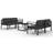 vidaXL 3107808 Loungeset, 1 Bord inkl. 4 Soffor