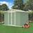 1.8m 2.5m, Light Green Birchtree Steel Apex Garden Garden (Building Area )