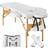 tectake Massagebriks med 2 zoner 7.5cm Polstring - Hvid
