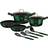 Berlinger Haus Emerald Cookware Set with lid 10 Parts