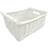 (White, Small) Kitchen Log Fireplace Wicker Storage Basket Hamper