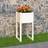 vidaXL Plantekasse 40 x 40 x 81 cm Massivt Fyrretræ Hvid Plantekasse