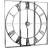 Hill Interiors Celina Mirrored Silver Wall Clock 112cm