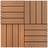 vidaXL Terrassefliser 22 stk. 30 x 30 cm 2 m2 WPC brun