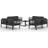 vidaXL 3107830 Loungeset, 1 Bord inkl. 8 Soffor