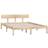 vidaXL Bed Frame Solid Pine 70cm 150x200cm