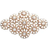 Christina Design Marguerites Field Charm- Gold/Transparent
