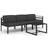 vidaXL 3107776 Loungesæt, 1 borde inkl. 3 sofaer