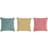 Dkd Home Decor Fringe Complete Decoration Pillows Yellow, Green, Pink (45x45cm)