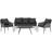 Venture Design Spoga Loungeset, 1 Bord inkl. 2 Stolar & 1 Soffor