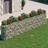 vidaXL gabion-højbed 470x50x100 cm galvaniseret jern Krukke