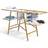 Vounot VOUNOT Clothes Airers Indoor, 24m Folding Laundry Drying Rack, Imitation Wood Design