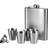 Premier Housewares STAINLESS STEEL HIP FLASK SET Hip Flask