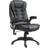 Homcom Heated Vibrating Massage Office Chair with Reclining Function, Black Black