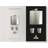 Society Paris Paris Lommelærke sæt Stainless Steel Flask and Shotglass Set Fickplunta