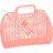 Sun Jellies Retro Basket, Large Peach Sun