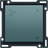 Niko Tangent ventilations symbol, steel grey coated