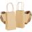 Juvale 50 Pack Small Brown Kraft Paper Gift Bags with Handles (6.25x3.5x2.4)
