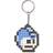 Megaman Pixel Head Nøglering
