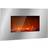 Klarstein Lausanne Luxe Electric Fireplace 2000W 2 Heat Settings 90 cm Stainless Steel Silver