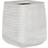 Beliani Outdoor Garden Flower Pot Large Square Planter Dirty White Parikia 50cm