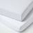 Homescapes White Cotton Cot Bed Fitted Sheets 200 Thread Count, 2