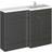 Hudson Reed Fusion RH Combination Unit with 600mm WC Unit 1200mm Wide Hacienda Black