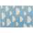 Beliani Kids Room Rug Small Cloud Print 60 Playroom Blue Gwalijar