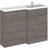 Hudson Reed Fusion RH Combination Unit with 600mm WC Unit 1200mm Wide Brown Grey Avola