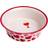 Petface Ceramic Red Heart Cat Bowl Flared