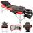 ModernLuxe Massage Table Massage Bed Portable 3 Section Multi-function Spa Table Tattoo Reiki with Carrying Bag, Black Red