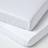 Homescapes White Organic Cotton Cot Bed Fitted Sheets 400 Thread Count, 2 Pack