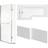 Cooke & Lewis Solarna L-Shaped Shower Bath, Panel Screen