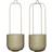 Hübsch Lotus hanging flower pots set of 2 ∅16cm