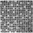 HUH Mosaik Square Crystal Mix Black/Silver Xic 1099 Pris/Ark 30x30cm