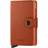 Secrid textured leather anti-theft wallet with RFID protection, Orange.