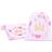 Blue Panda Pink Drawstring Favor Bags for Girls Princess Birthday Party (10 x 12 in, 12 Pack)