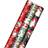 Hällmark Vintage Santa & Snowman Christmas Wrapping Paper 3-Pack, Multicolor