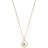 Georg Jensen Daisy Small Pendant Necklace - Gold/White