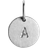 Jane Kønig Love Tag A-Z Pendant Medium - Silver