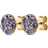 Dyrberg/Kern Blais Earring - Gold/Purple