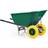 200L Heavy Duty Twin WheelBarrow Green + Yellow Tyres