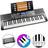 Rockjam 54-Key Portable Electronic Keyboard Piano With Simply Piano App Content