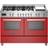 Bertazzoni Bertazzoni PRO126G2EROT Professional gaskomfur Rød