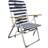 Caribbean joe Deluxe 4-Position Beach Chair In Navy/white white