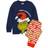 Universal Textiles Kid's The Grinch Fitted Christmas Pyjama Set- Blue/Green/White/Red