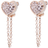 Folli Follie 3E0T033RS Earrings - Rose Gold/Transparent