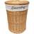 Honey, MEDIUM Wicker Round Laundry Basket