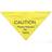 Ancol Warning Bandana Respect My Space Yellow Medium/large18cm