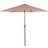 Beliani Modern Garden Patio Outdoor Market Umbrella Parasol Metal Pole